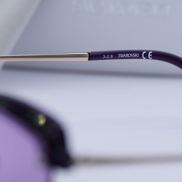 Swarovski SK0257 28G Cat Eye Sunglasses - Gold/Violet/Purple - Lowest Price! main image 6